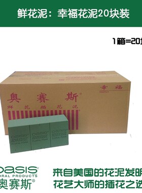 奥赛斯幸福20块装 花泥 插花泥 湿花泥 鲜花泥吸水保湿包花材料