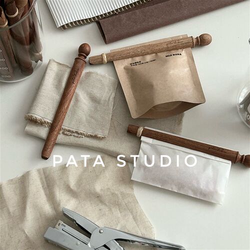 pata studio 木质 封口夹 书签 卡片夹 书签封口夹
