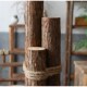 摆件 拍摄道具 创意手工木制品 木桩家居饰品 田园复古木制烛台