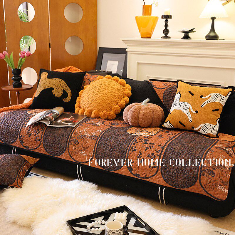 法式复古高级感沙发垫2025新款四季通用防滑皮沙发坐垫耐脏盖布巾