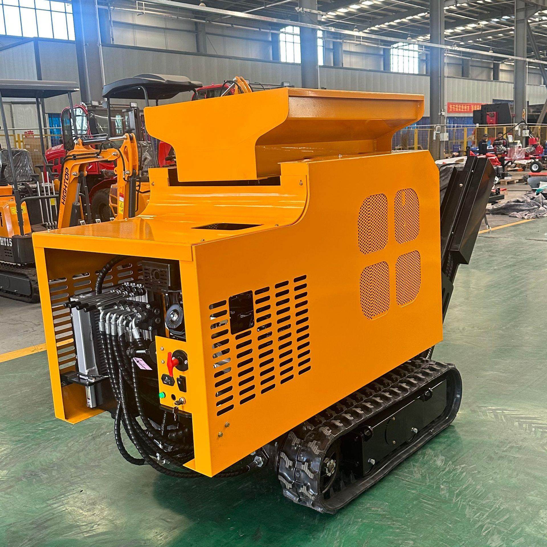 跨境直发履带大马力碎石机颚式工程石头破碎机微型移动燃油粉碎机,机械设备,破碎机,淘宝优惠券,粉丝福利购,淘宝优惠卷