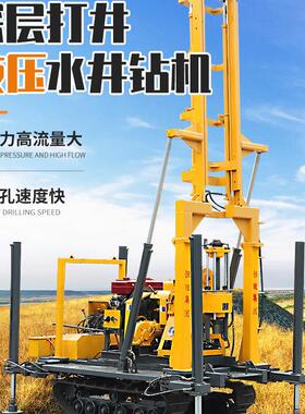 HWL230液压水井钻机 履带液压高支腿打井机 深层钻孔取芯机