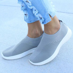 Womens sports shoes Mesh casual vulcanized shoes Soft soled
