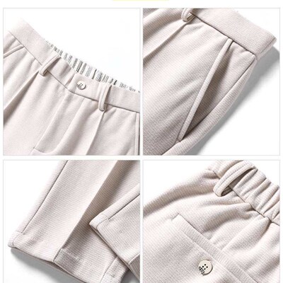 Woolen Pants Mens Autumn and Winter New Thickened Suit Pant
