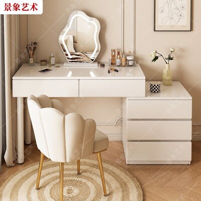 White dressing cabinet bedroom vanity table makeup desk