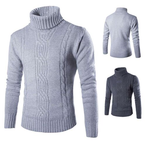 Mens 18 autumn and winter new high-neck pullover sweater fa