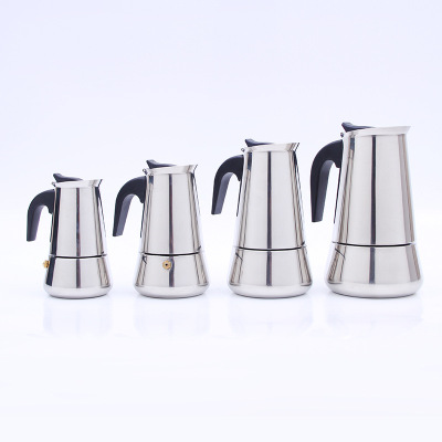 stainless steel mocha pot coffee pot maker machine 100-450ml