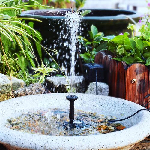 5W 5V Solar Water Pump 200L/h with Stake Solar Panel Fountai
