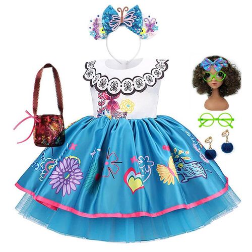 Encanto Mirabel Charm Dresses Carnival Halloween Children Pr