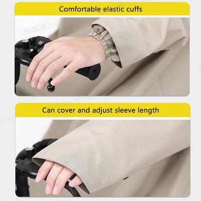 SEAMETAL Thickened Adult Motorcycle Raincoat Electric Bike R