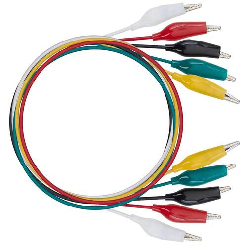 10pcs 50cm Clip Number 28/35/45mm Alligator Clips with Wires
