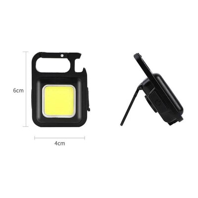 LED Mini Flashlight Portable Keychain USB Rechargeable Outdo