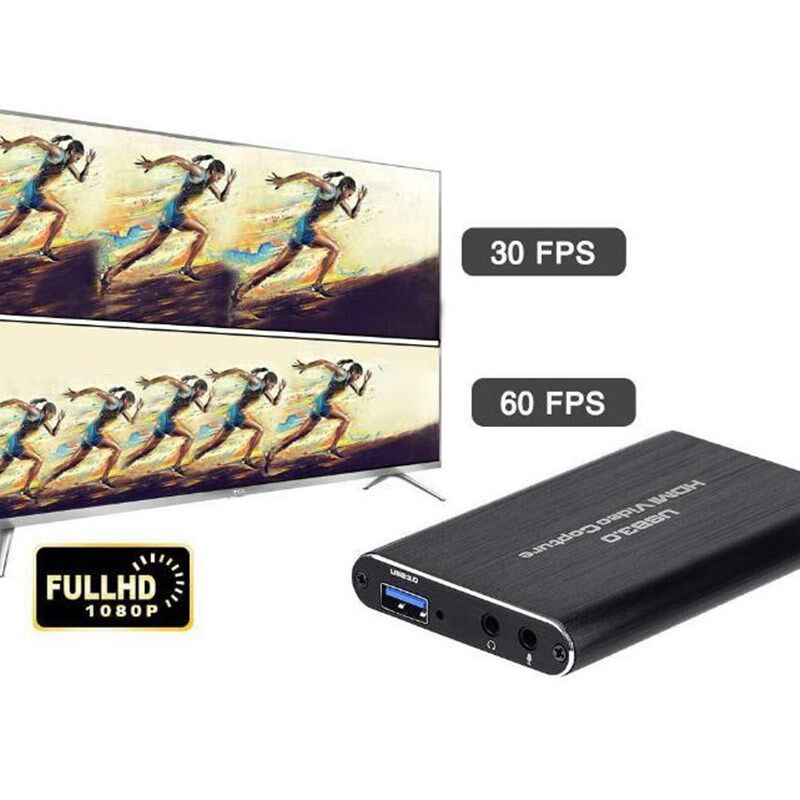 4K USB 3.0视频采集卡HDMI录制盒1080P 60FPS