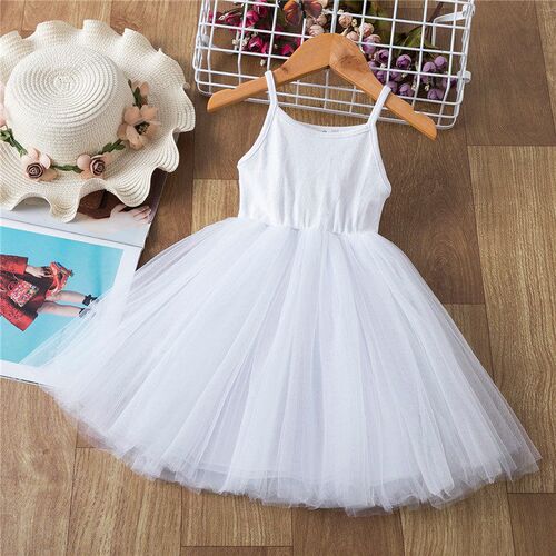 Girls Christmas Princess Vest Dress 2 3 4 5 6  Years Kids Sl