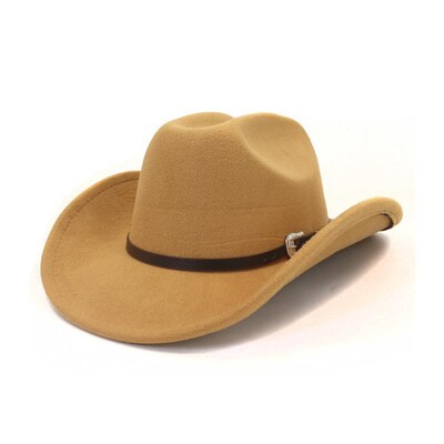 Men Women Western Cowboy Fedora Jazz hat 西部牛仔毛呢礼帽