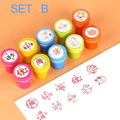 1 set  Self Inking Comment Stamp for Teachers Kids Decorativ