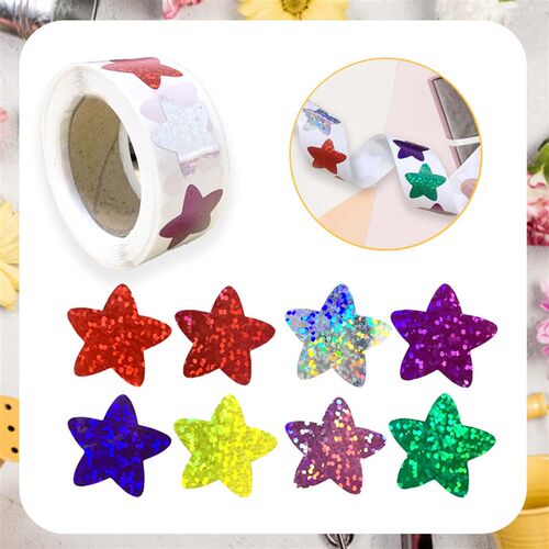 50-500pcs self-adhesive star stickers reward chart decorativ