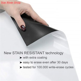 Flexible Magnetic Whiteboard Fridge Magnets Dry WIPE White