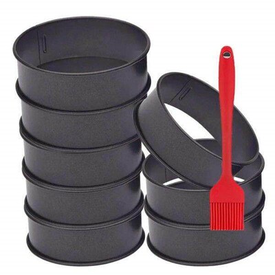 8 Pack Stainless Steel English Muffin Rings 4 Inch Crumpet