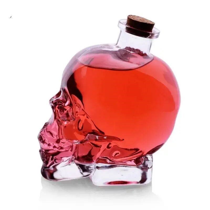 180-750ML Creativity Glass Skull Head Cup Vodka-Shot Whiskey图片