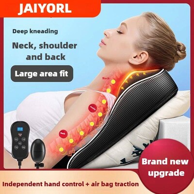 JAIYORL Electric Massage Neck Pillow Shiatsu Head Cervical T