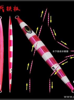 MW铁板 利箭2代 快抽铁板路亚饵 200克 300克 0克海钓夜光假饵