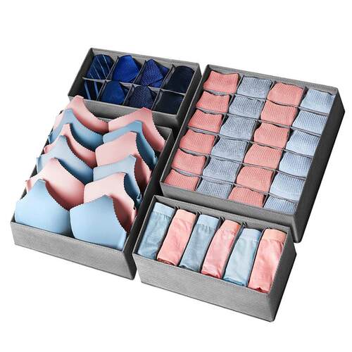 Foldable+Underwear+Socks+Storage+Box+Drawer+Wardrobe+Divider