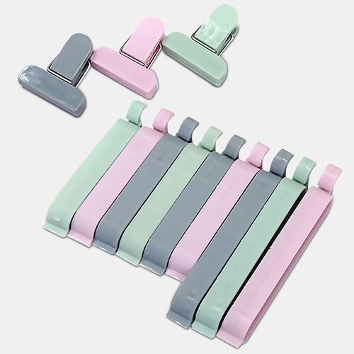 12Pcs/set Plastic Bag Sealer Snack Fresh Food Storage Bag Cl