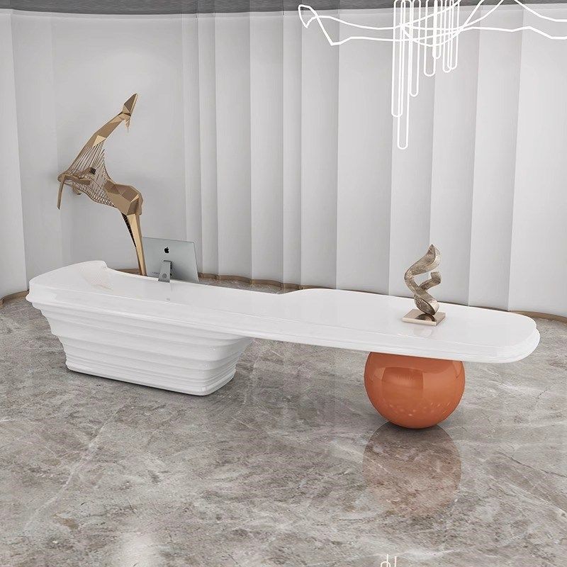 前台公司办公异形接待台烤漆大型创意理发店奶茶店吧台收银台柜台,商业/办公家具,收银台,淘宝优惠券,粉丝福利购,淘宝优惠卷