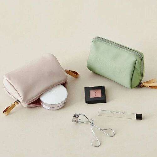 New 6 Styles Cosmetic Bag Simple Solid Color for Women Makeu
