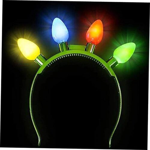 1 Pack Christmas Light Up Bulb Headband Led Glow Christmas H