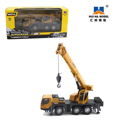 Decast Toy Vehcle Model 1:50 Scale Heavy Truck Mounted Cra