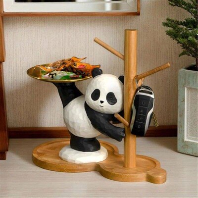 Entrance Door Key Tray Porch Shelf Ornaments Wooden Key
