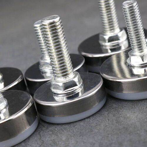 8Pcs Stainless steel Adjustable Furniture Feet Nylon Base Le