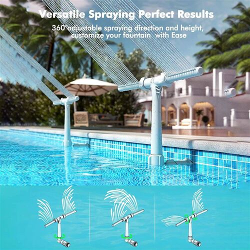 Swimming Pool Waterfall Fountain Kit Double head fountain Wa