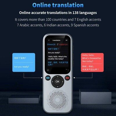 S20 Portable Voice Language Translator Two-Way Translating D
