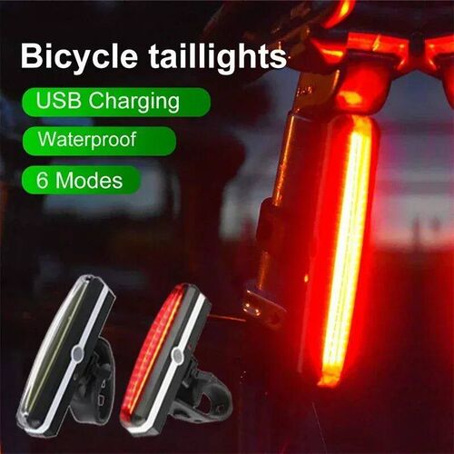 Bike Rear Light Highlight COB LED Tail Light Waterproof Bicy