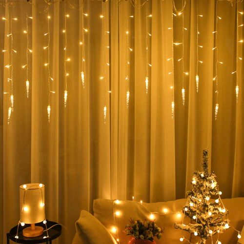 LED Icicle Lights Outdoor Christmas Lights LED Curtain Icicl