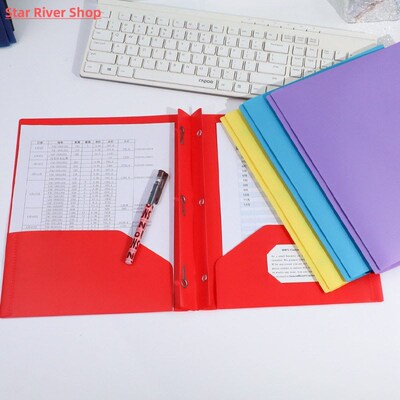 A4 Double Pocket Folder Bilateral D-Shaped Report Folder