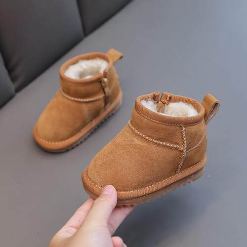 Baby Snow Boots 2025 Boys Non-slip Soft Bottom Short Boots G