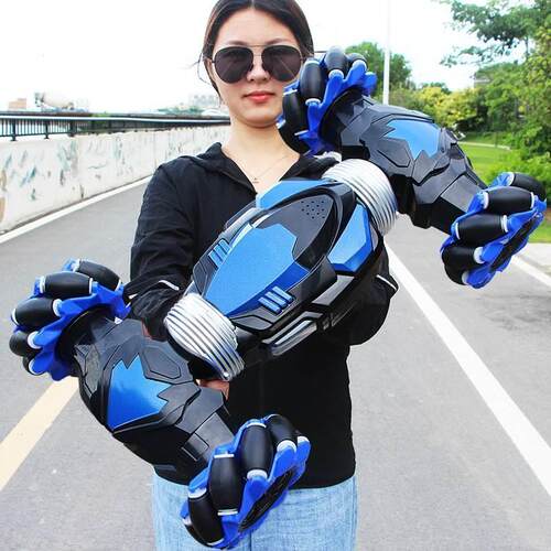 Gesture sensing remote control toy deformation car kids boys