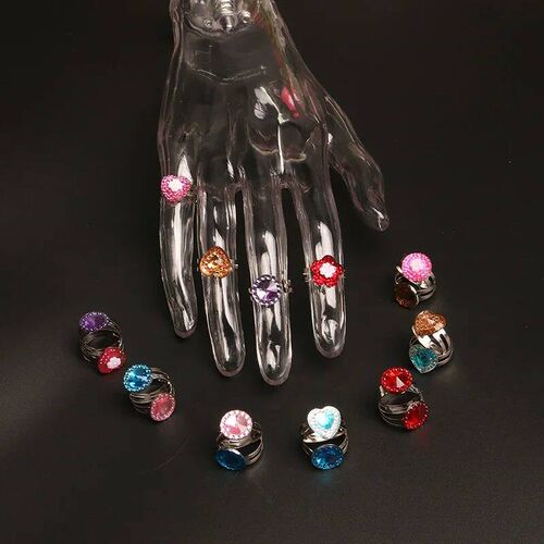 10pcs Kids Girls Child Princess Random Heart Flower Rings Sw