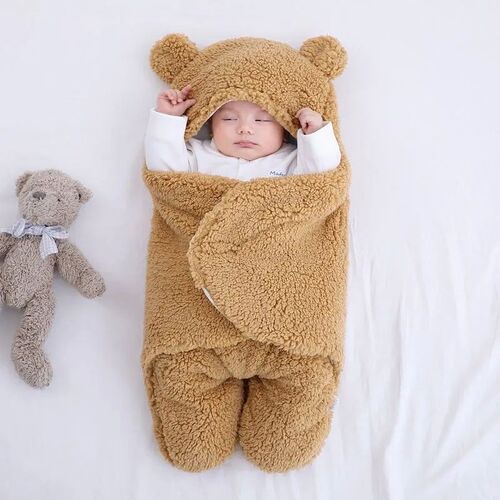 Newborn Baby Sleeping Bags Soft Baby Wrap Blankets Bedding E