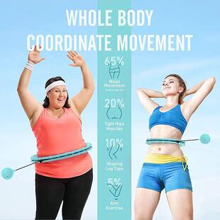 Weighted Hula Circle Hoops for Adults Weight Loss Plus Size