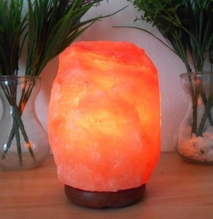 natural himalayan crystal rock salt night light table lamp