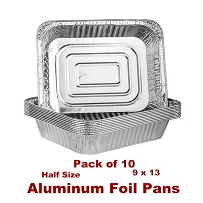 Aluminum Foil Pans Half Size Deep Tin Foil Bakeware Tray