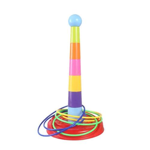 Children Throw Circle Game Ferrule Stacked Toys Fun Indoor O