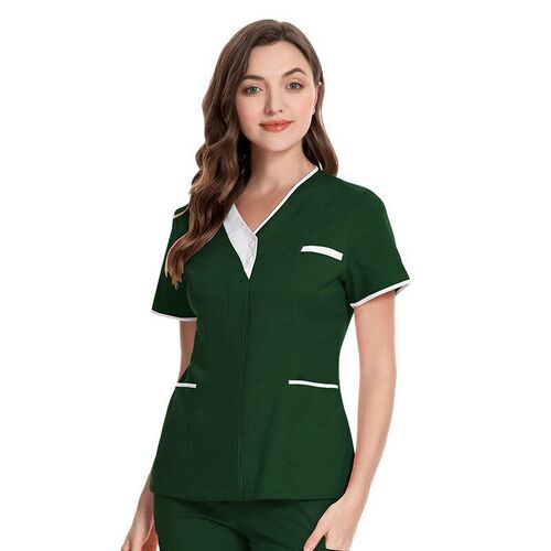 Short Sleeve Hospital Scrubs Cotton VNeck Doctor Nurse Unifo