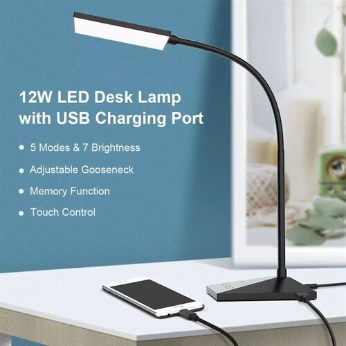 12w 72 LED Flexible Desk Lamp Touch Table Lamps For Living R