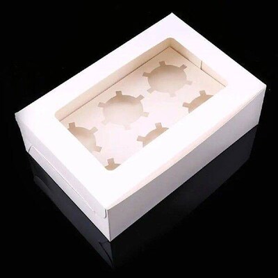 2/4Pcs Cupcake Packing Baking Packing Box Transparent